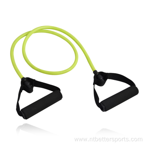 Custom Latex resistance band Tube With Foam Handle